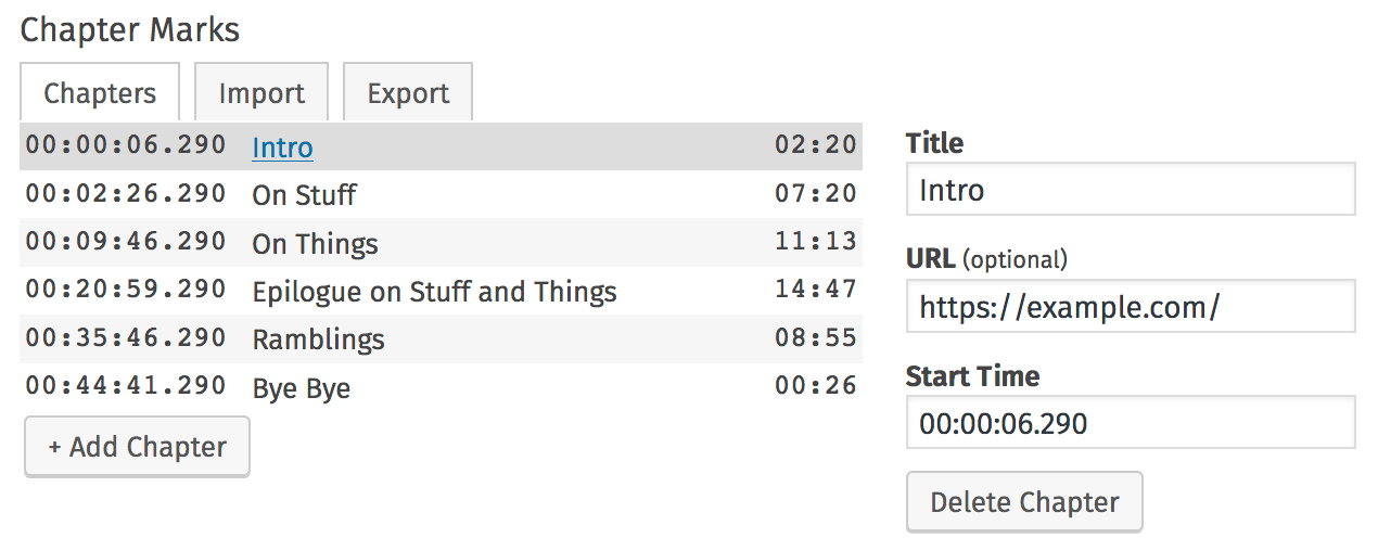 Chapters for Mac — An App for Adding Chapter Markers to Podcasts — Tools  and Toys